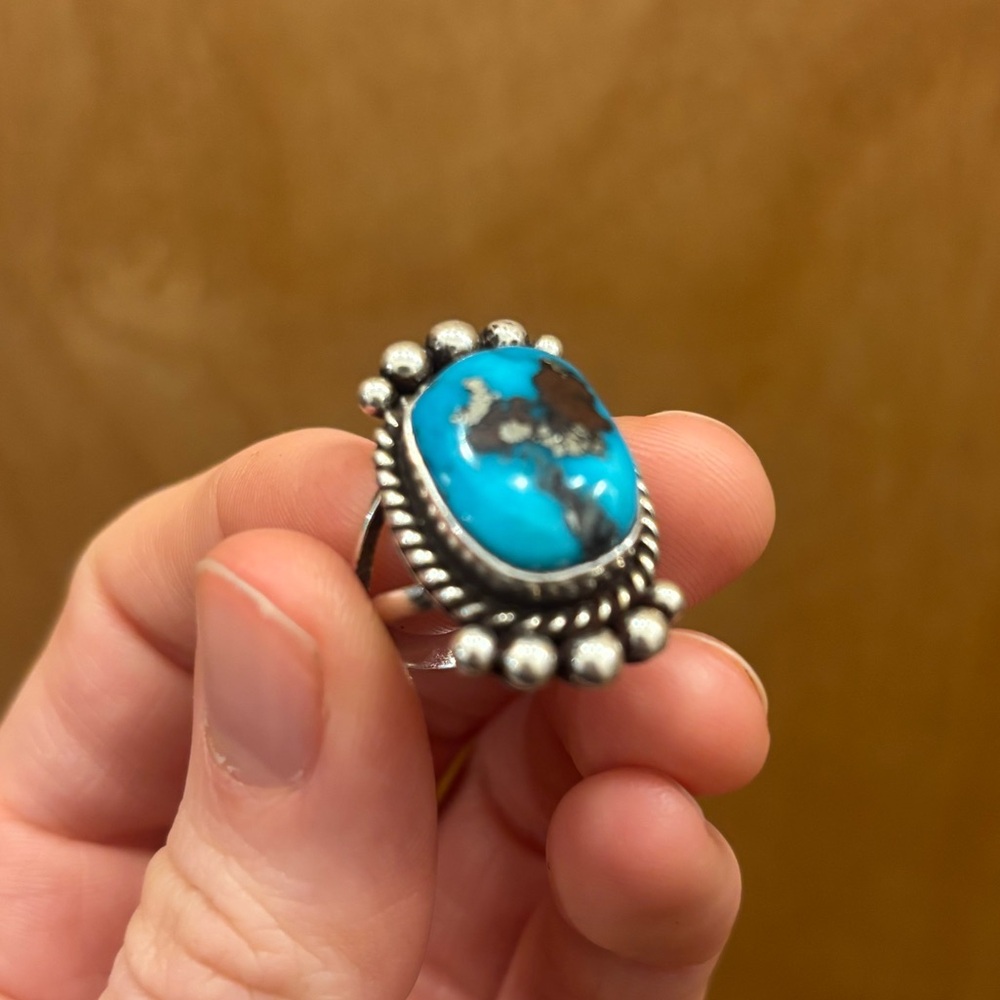 Sterling Silver Turquoise Ring - Picture 2 of 5